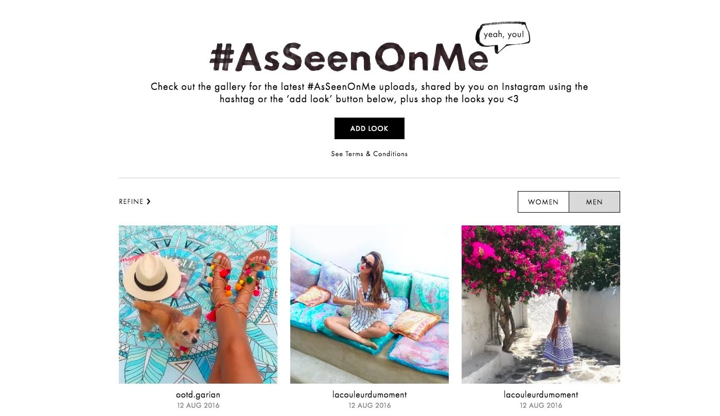 Aseenonme competition Asos