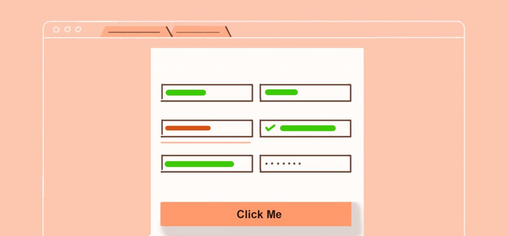 illustration of a sign-up form